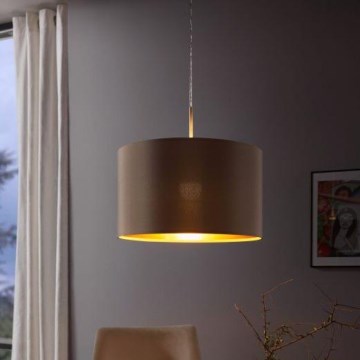 Eglo - Lühter 1xE27/60W/230V taupe