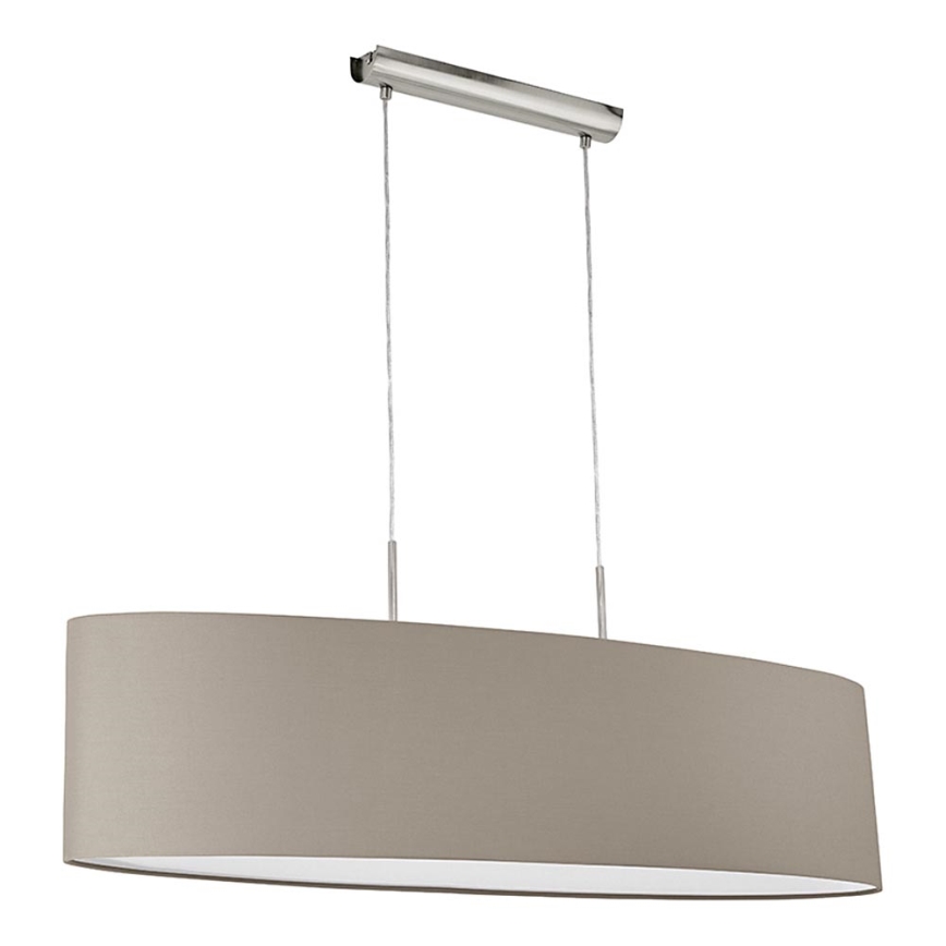 Eglo - Lühter 2xE27/60W/230V taupe