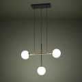Eglo - Lühter 3xE14/40W/230V kuldne/must