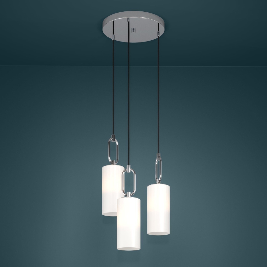 Eglo - Lühter 3xE27/40W/230V läikiv kroom
