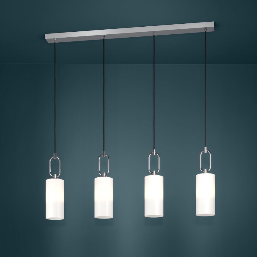 Eglo - Lühter 4xE27/40W/230V läikiv kroom