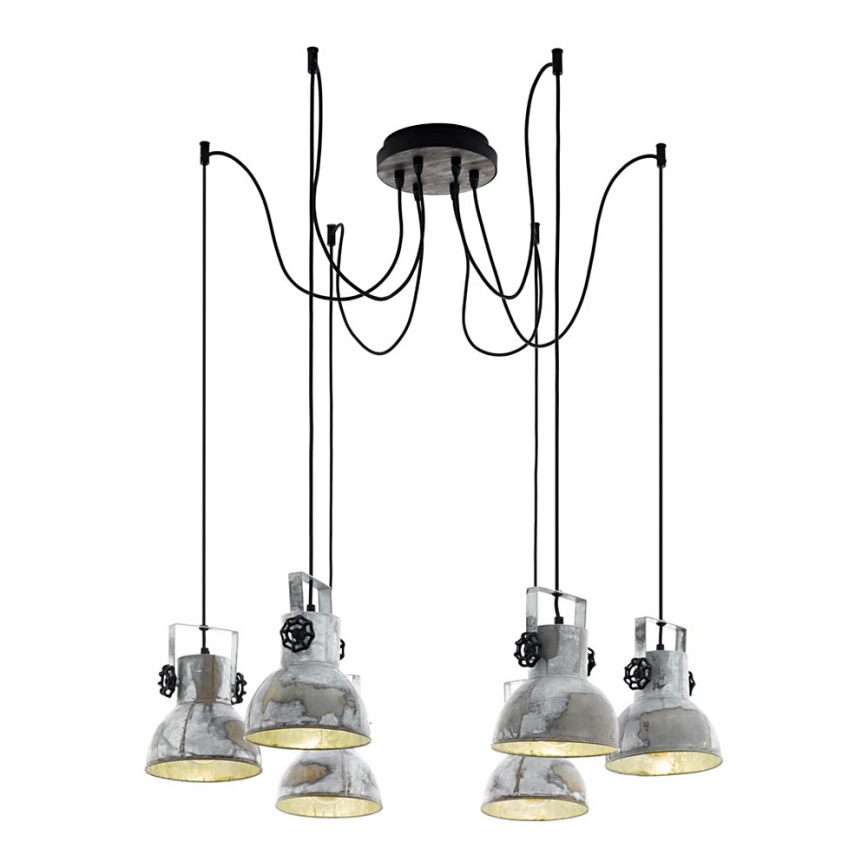 Eglo - Lühter 6xE27/40W/230V ämblik