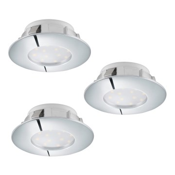 Eglo - PINEDA 3-osaline süvistatavate LED-valgustite komplekt LED/6W/230V