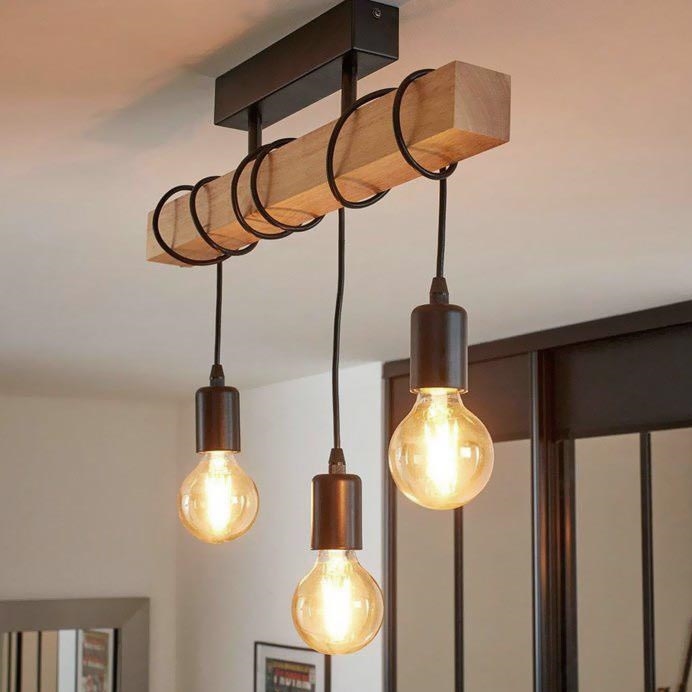 Eglo - Pinnale kinnitatav lühter TOWNSHEND 3xE27/60W/230V