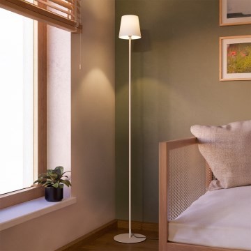 Eglo - Põrandalamp 1xE14/7,5W/230V kreemjas/valge