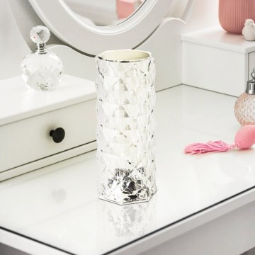 Eglo - RGB-LED hämardatav puutetundlik laetav laualamp LED/800 mAh läbipaistev