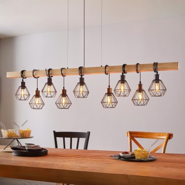 Eglo - Ripplühter kaabliga TOWNSHEND 9xE27/60W/230V