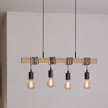 Eglo - Rippvalgusti kaabliga TOWNSHEND 4xE27/60W/230V