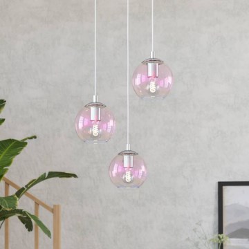 Eglo - Rippvalgusti kaablil 3xE27/60W/230V läikiv kroom