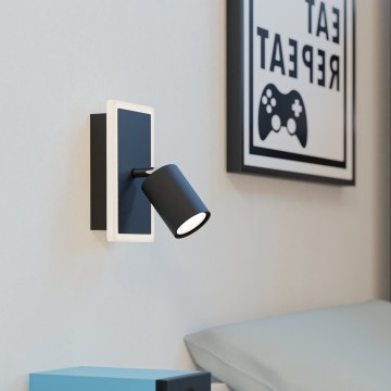 Eglo - seinale kinnitatav LED-spottvalgusti LED/7W/230V must