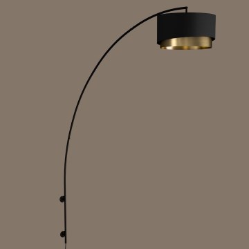 Eglo - Seinavalgusti 1xE27/40W/230V must/kuldne