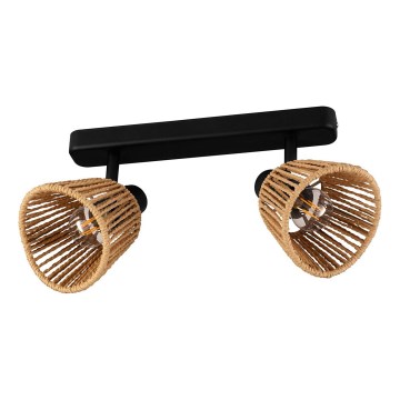 Eglo - Suunavalgusti 2xE14/10W/230V must/beež