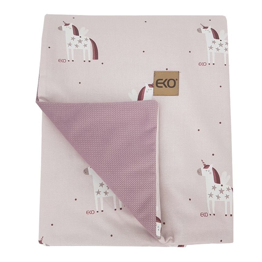 EKO - Puuvillatekk UNICORN 100x80 cm