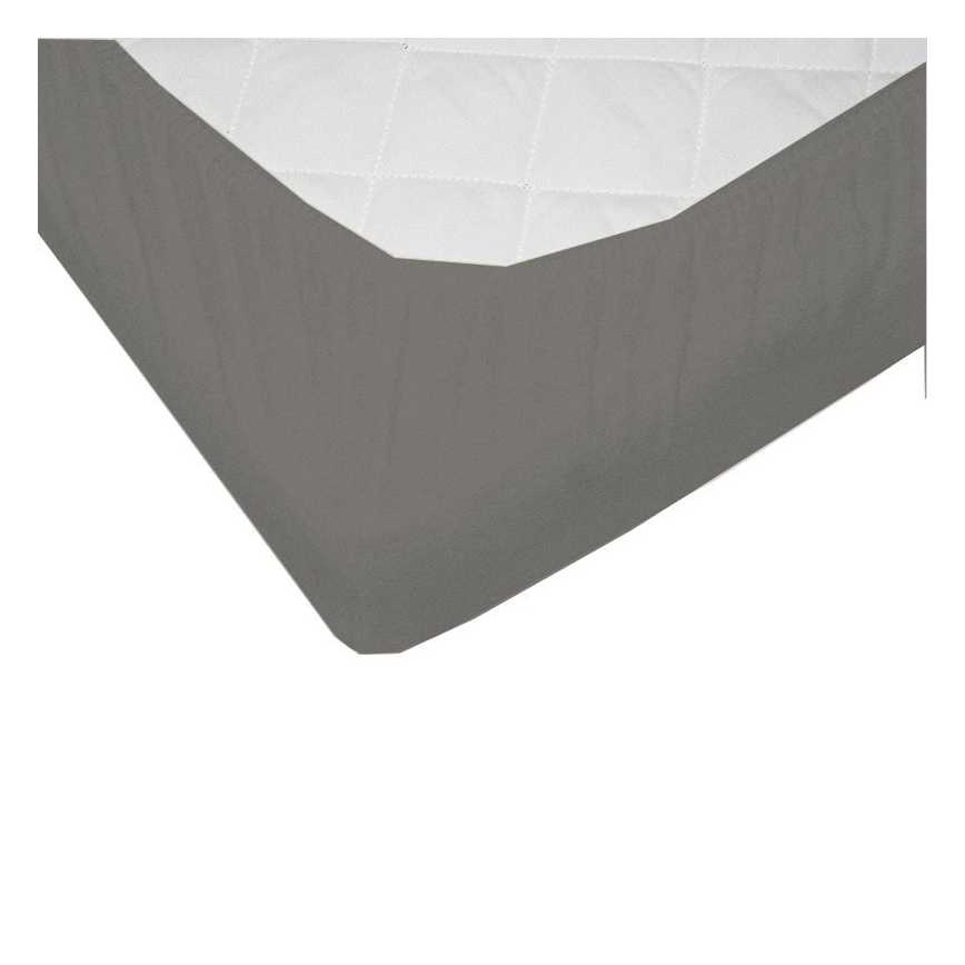 EKO - Veekindel voodilina elastikribaga JERSEY 120x60 cm hall