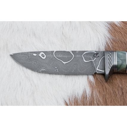 Eksklusiivne damaskuse nuga 11,6 cm vaher/eebenipuu