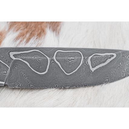 Eksklusiivne damaskuse nuga 11,6 cm vaher/eebenipuu