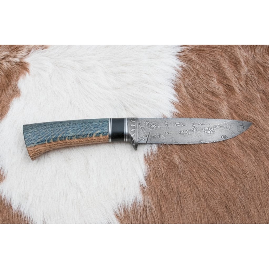 Eksklusiivne damaskuse nuga 12,7 cm tamm/eebenipuu