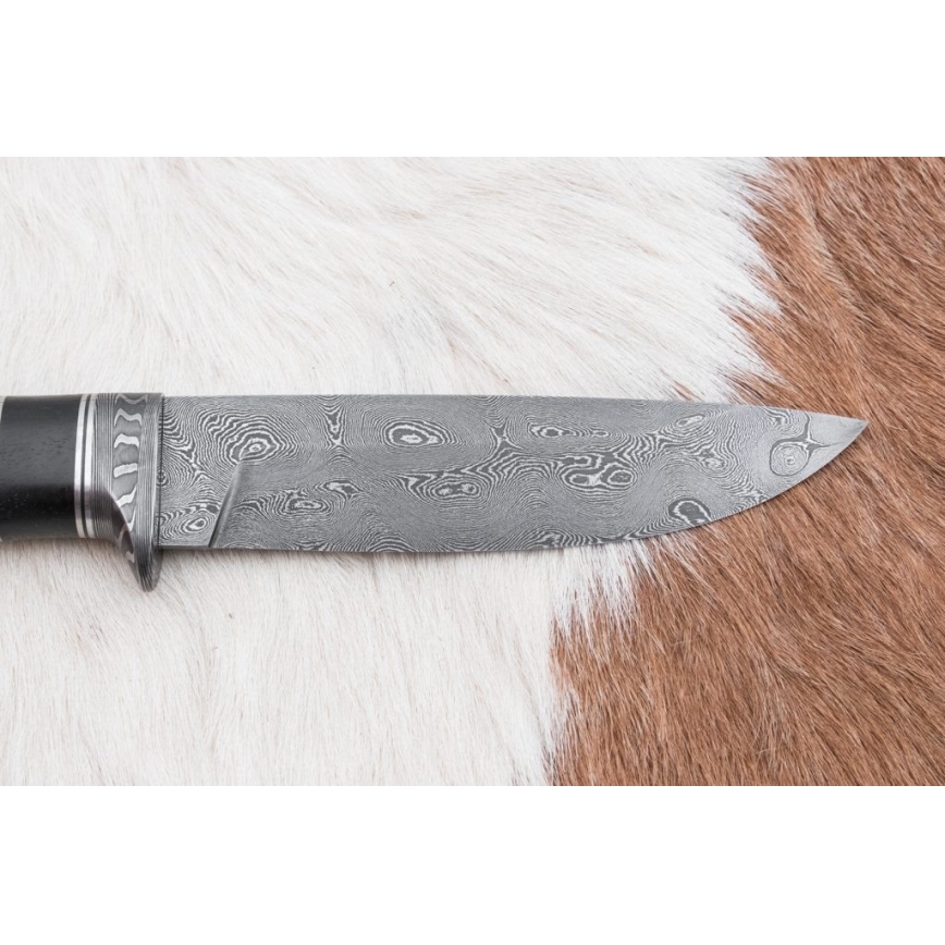 Eksklusiivne damaskuse nuga 12,7 cm tamm/eebenipuu