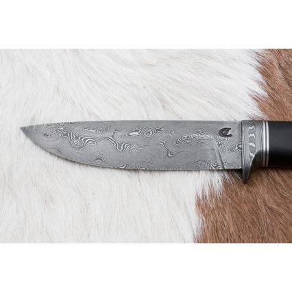 Eksklusiivne damaskuse nuga 12,7 cm tamm/eebenipuu