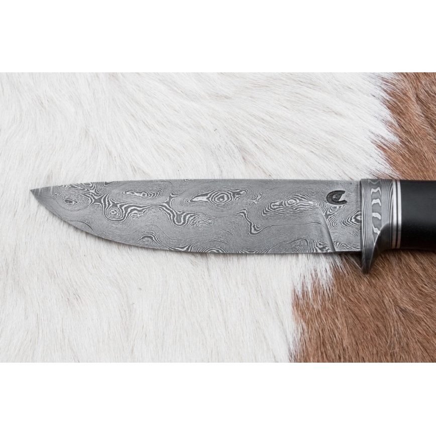 Eksklusiivne damaskuse nuga 12,7 cm tamm/eebenipuu