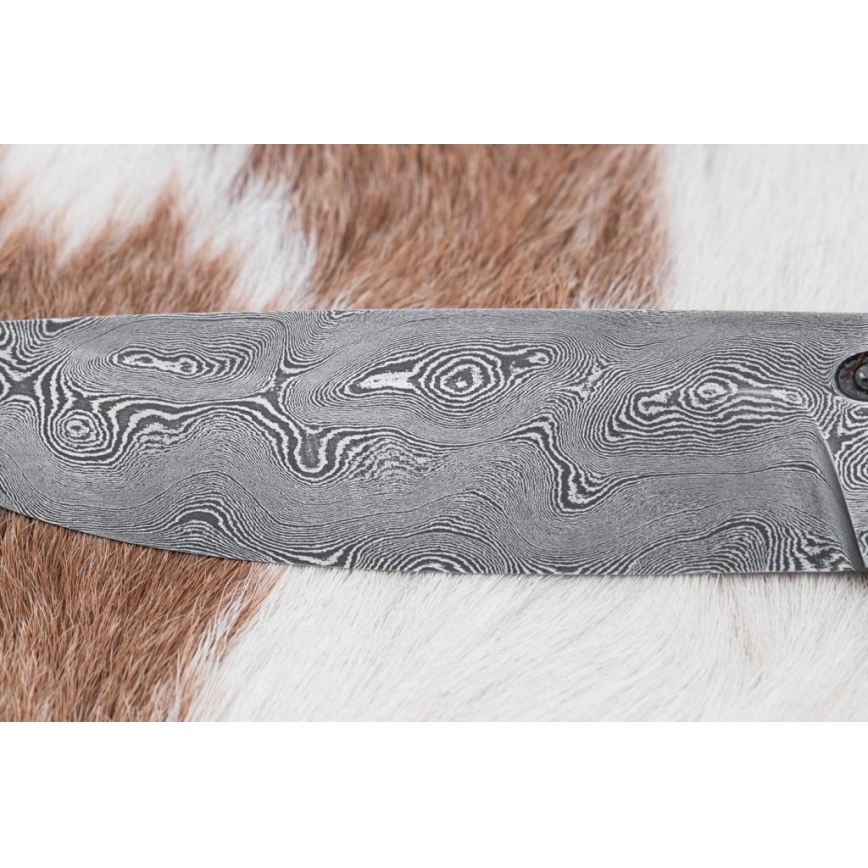Eksklusiivne damaskuse nuga 12,7 cm tamm/eebenipuu