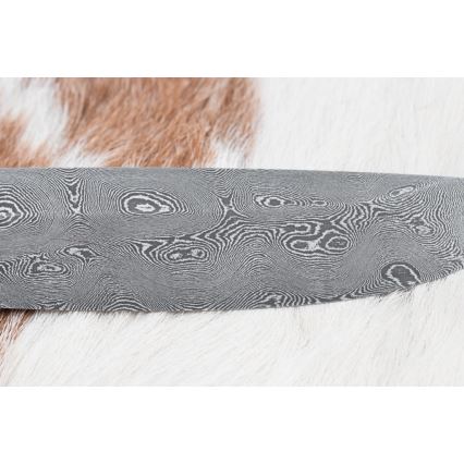 Eksklusiivne damaskuse nuga 12,7 cm tamm/eebenipuu