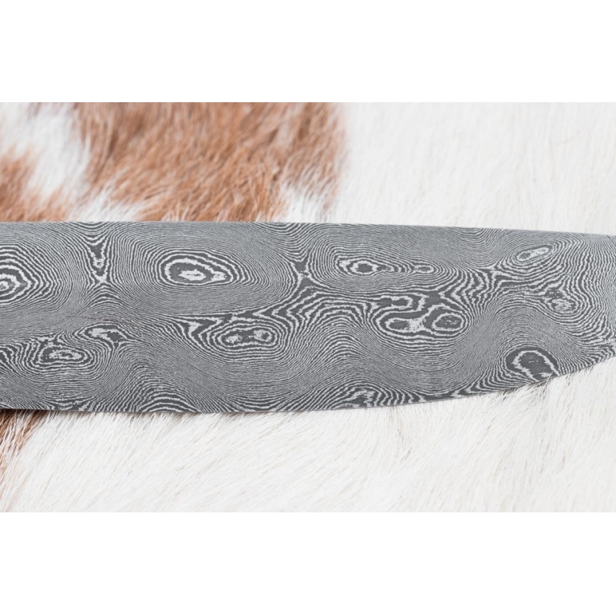 Eksklusiivne damaskuse nuga 12,7 cm tamm/eebenipuu