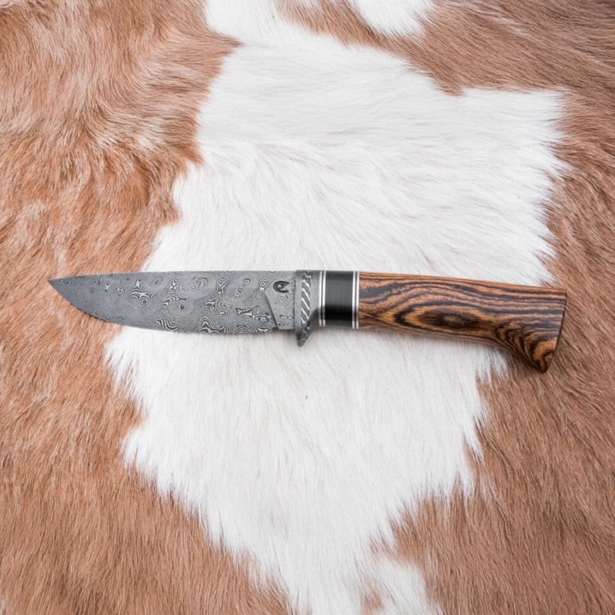 Eksklusiivne damaskuse nuga 12 cm bocote/eebenipuu