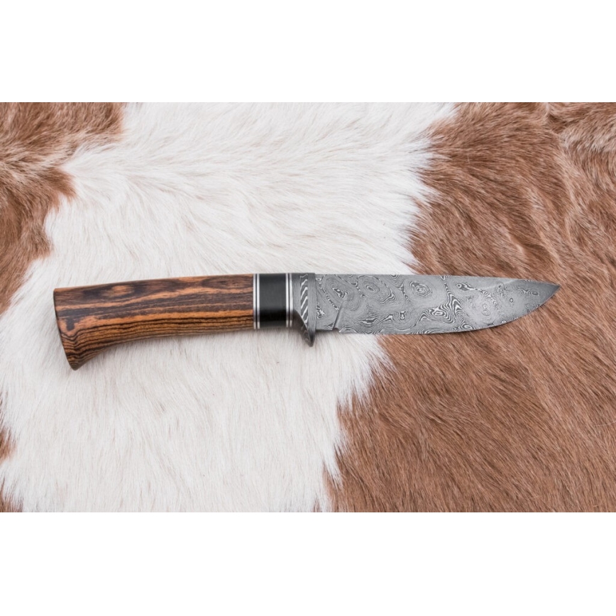 Eksklusiivne damaskuse nuga 12 cm bocote/eebenipuu