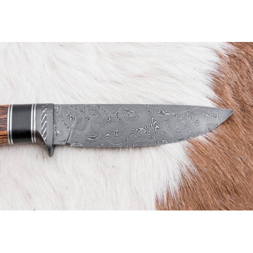 Eksklusiivne damaskuse nuga 12 cm bocote/eebenipuu