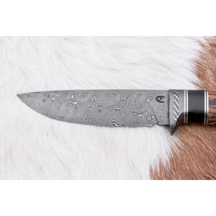 Eksklusiivne damaskuse nuga 12 cm bocote/eebenipuu
