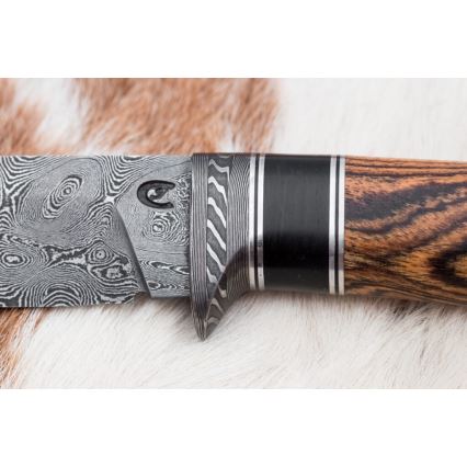 Eksklusiivne damaskuse nuga 12 cm bocote/eebenipuu