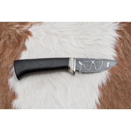 Eksklusiivne damaskuse nuga 8,6 cm tamm/kaamli luu