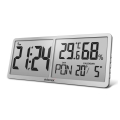 ELDONEX ECL-1110-SL - Digitaalne seinakell TimeCheck 4xAA hõbedane