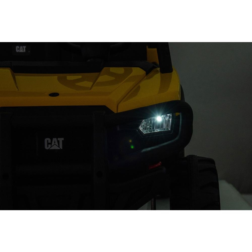 Elektriauto CAT 60W/7500 mAh kollane/must + kaugjuhtimispult