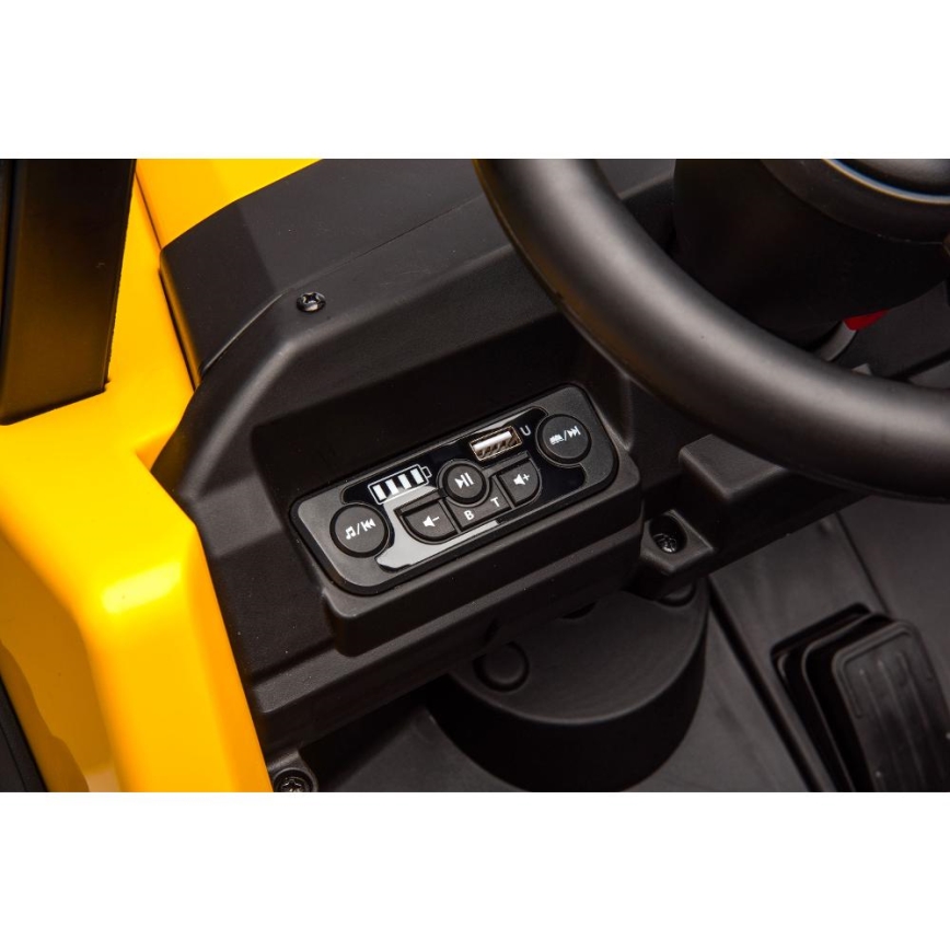 Elektriauto CAT 60W/7500 mAh kollane/must + kaugjuhtimispult