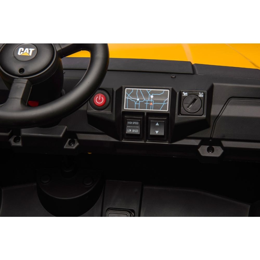 Elektriauto CAT 60W/7500 mAh kollane/must + kaugjuhtimispult