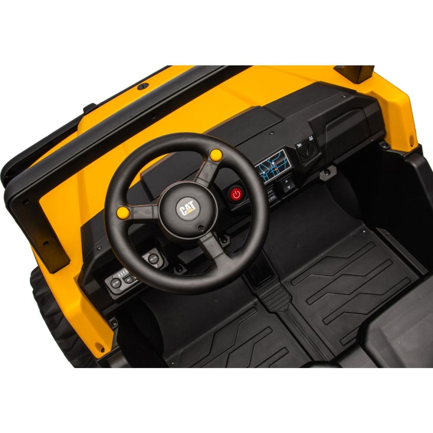 Elektriauto CAT 60W/7500 mAh kollane/must + kaugjuhtimispult