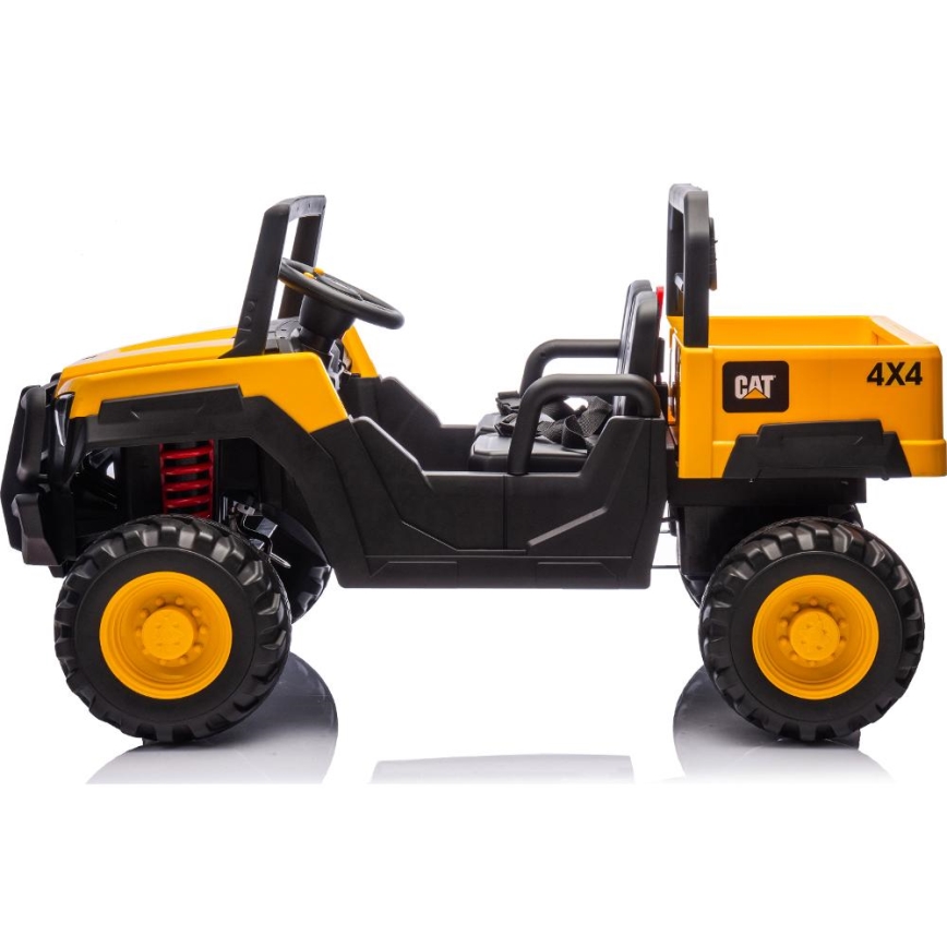 Elektriauto CAT 60W/7500 mAh kollane/must + kaugjuhtimispult