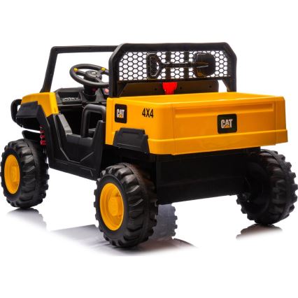 Elektriauto CAT 60W/7500 mAh kollane/must + kaugjuhtimispult