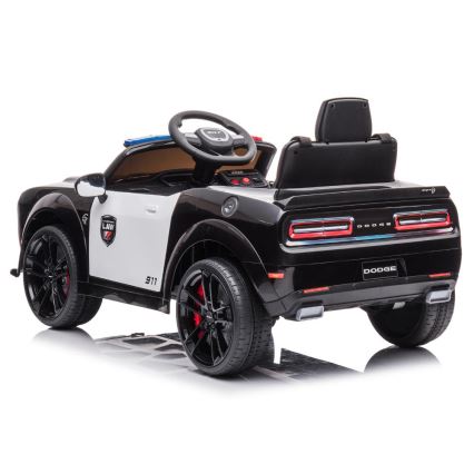 Elektriauto Dodge Challenger Politseiauto 50W/4500 mAh  must/valge