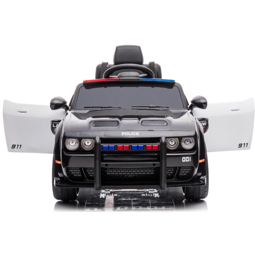 Elektriauto Dodge Challenger Politseiauto 50W/4500 mAh  must/valge