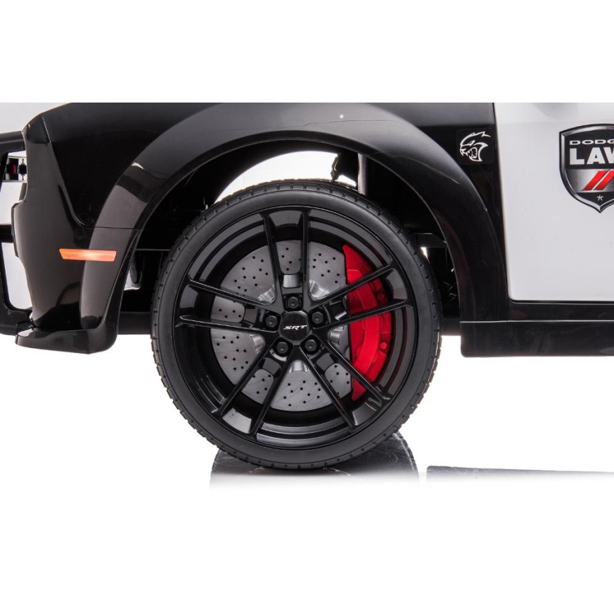 Elektriauto Dodge Challenger Politseiauto 50W/4500 mAh  must/valge