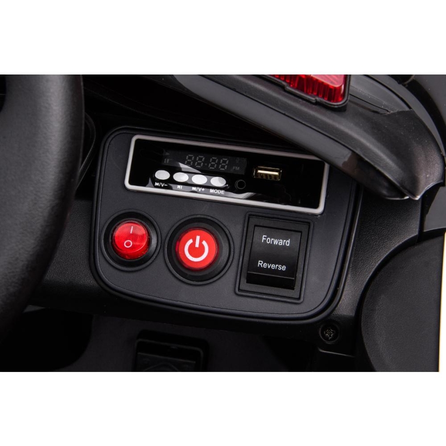 Elektriauto Dodge Challenger Politseiauto 50W/4500 mAh  must/valge
