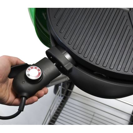 Elektrigrill 1600W/230V must/roheline