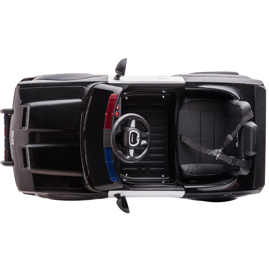 Elektriline Dodge Challenger politseiauto 50W/4500 mAh must/valge