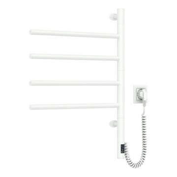 Elektriline pööratav rätikuhoidik koos termostaadiga ARABESQUE 150W/230V 64,6 cm IP44 valge
