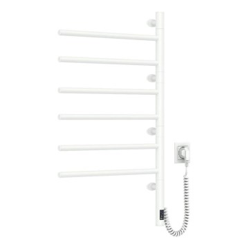 Elektriline pööratav rätikuhoidik koos termostaadiga ARABESQUE 196W/230V 81,8 cm IP44 valge