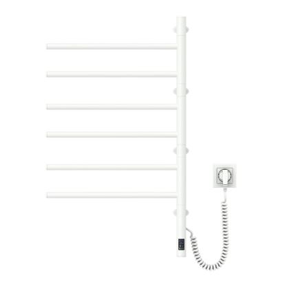 Elektriline pööratav rätikuhoidik koos termostaadiga ARABESQUE 196W/230V 81,8 cm IP44 valge