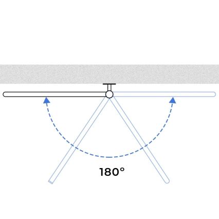 Elektriline pööratav rätikuhoidik koos termostaadiga FOUETTE 185W/230V 81,8 cm IP44 must